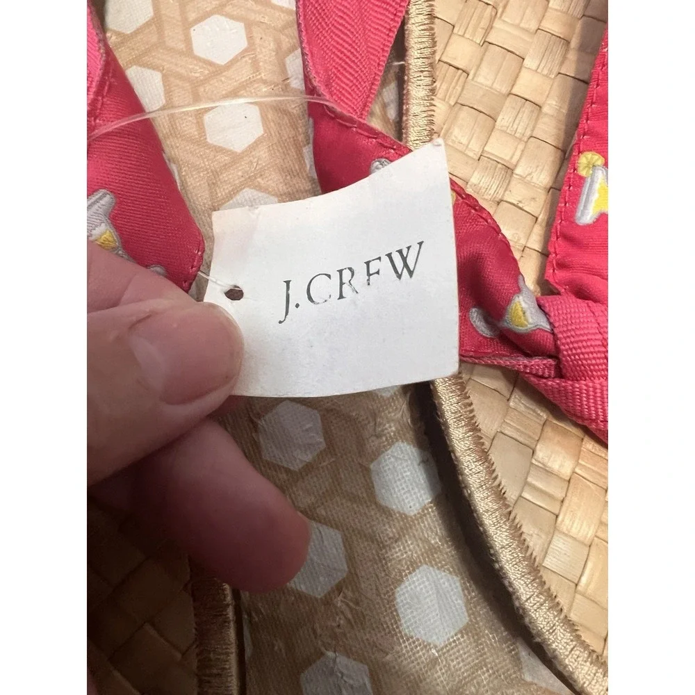 J Crew Basket Weave Insole Flip Flop Sandals Size 9 Martinez